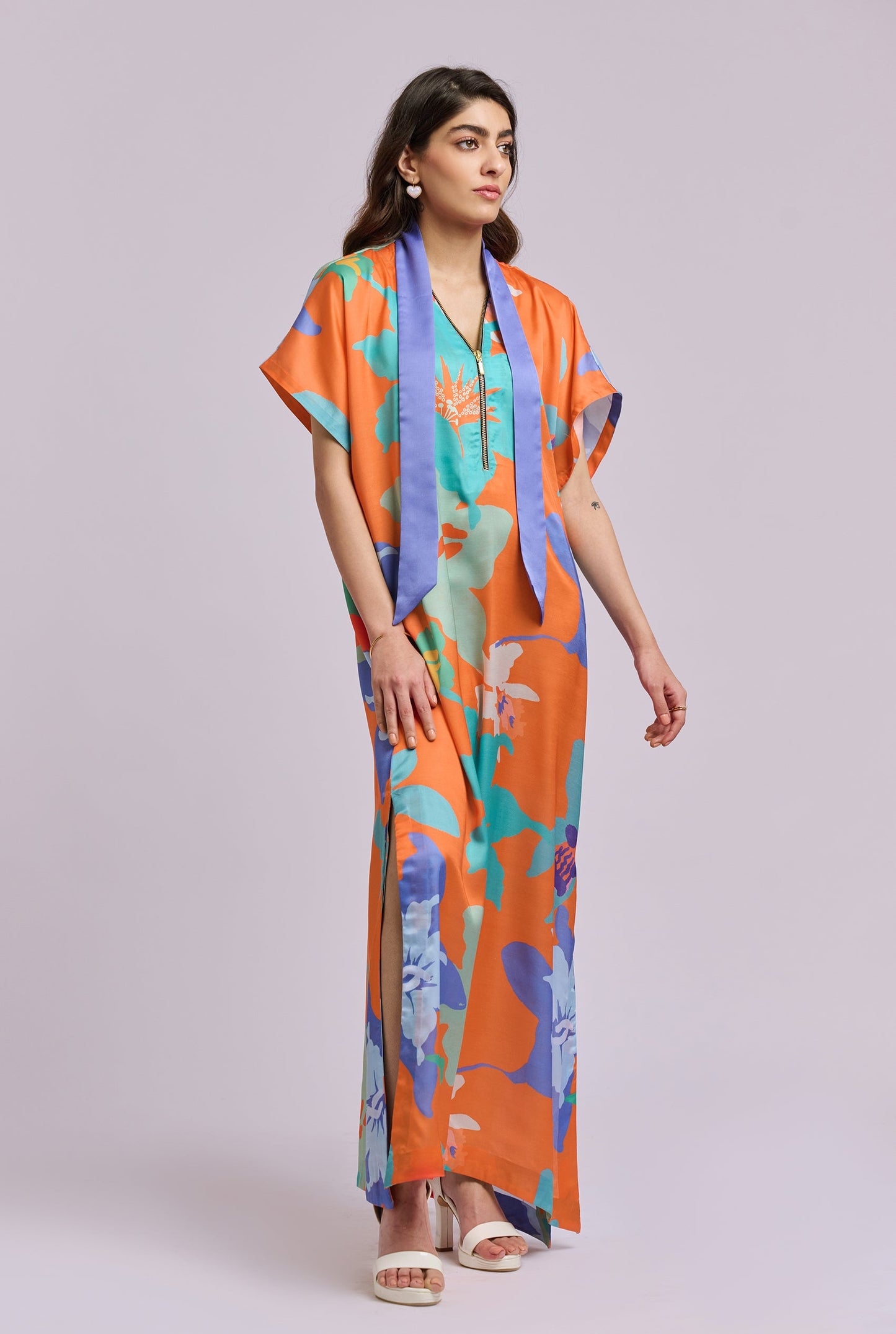 Josie Multi Color Floor Length Kaftan