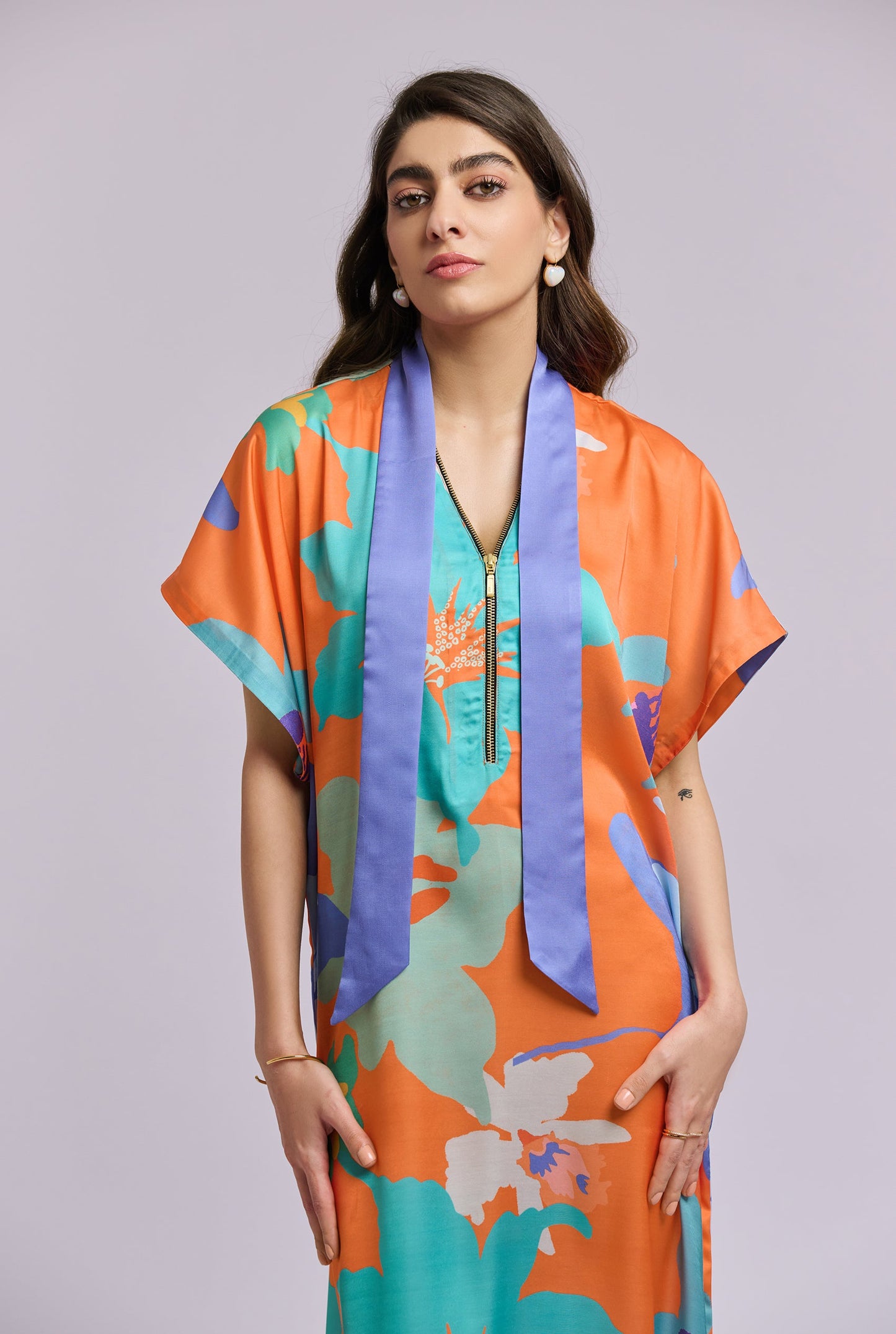 Josie Multi Color Floor Length Kaftan