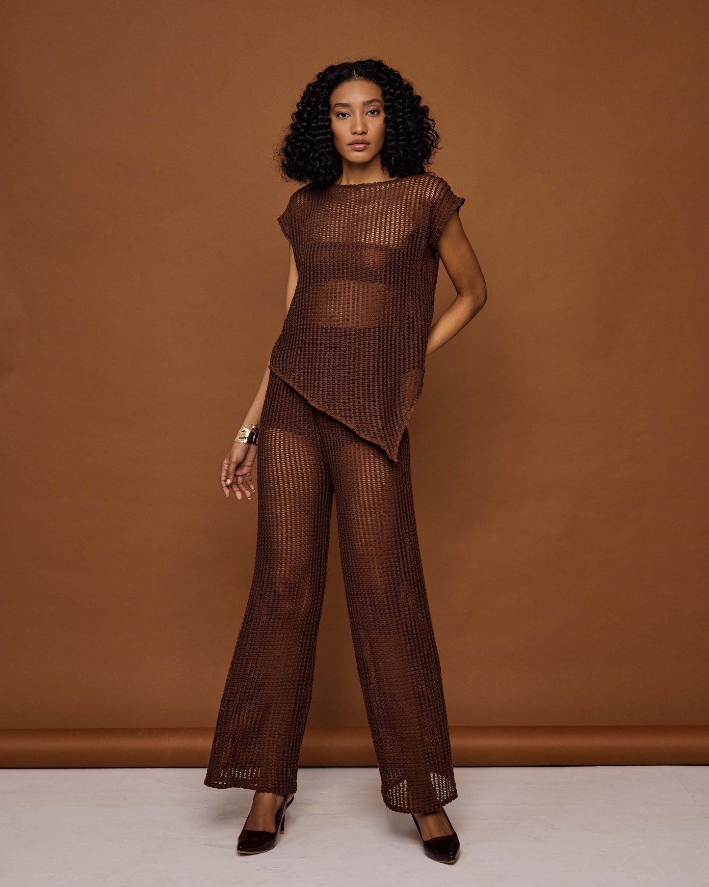 MAYA Knit Asymmetrical Top