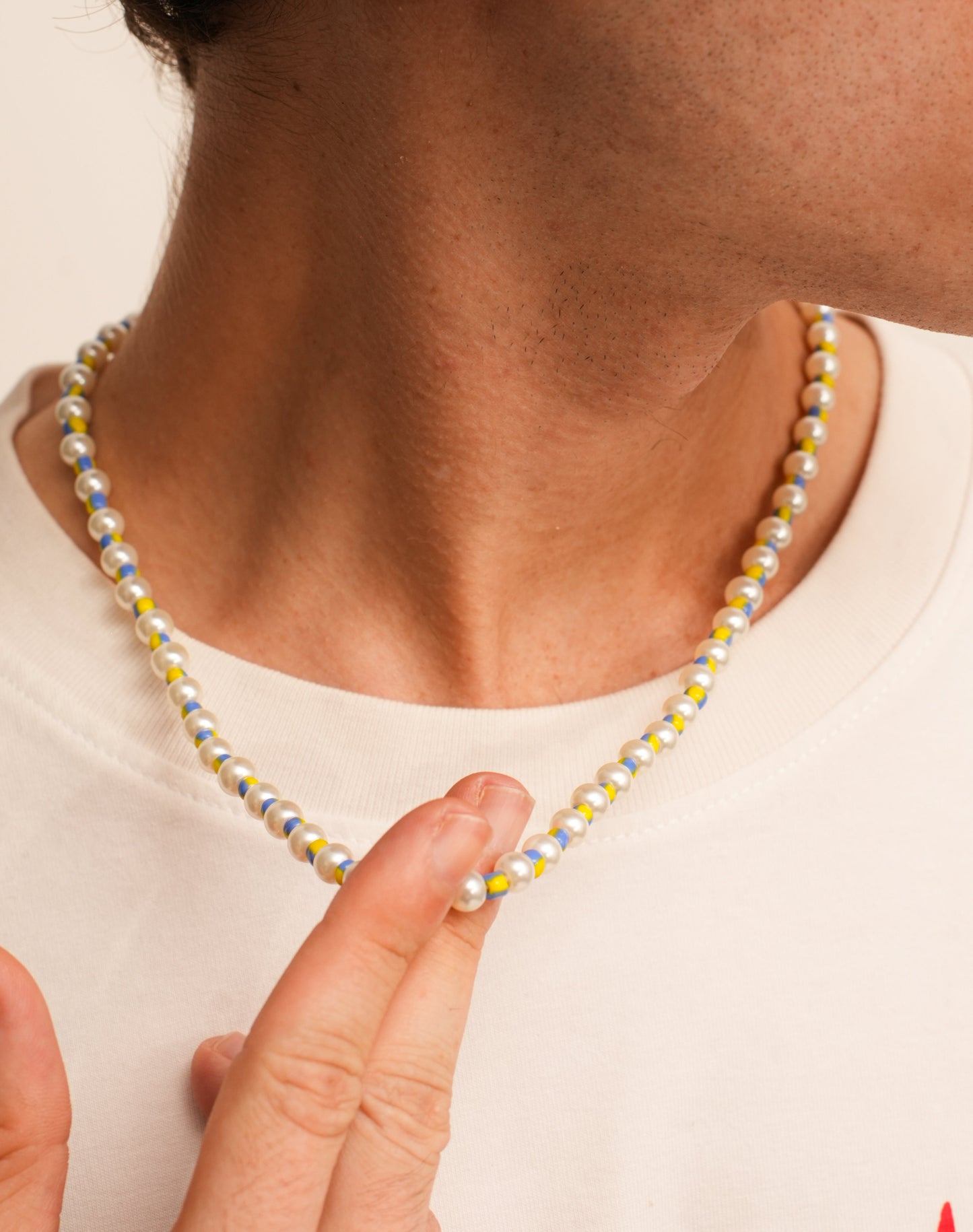 Blue and yellow Candy Necklace