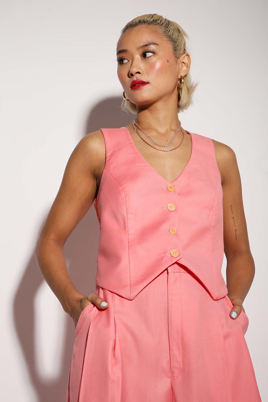 Vaasket - Waistcoat - Solid-inners&tanks - Monokrom