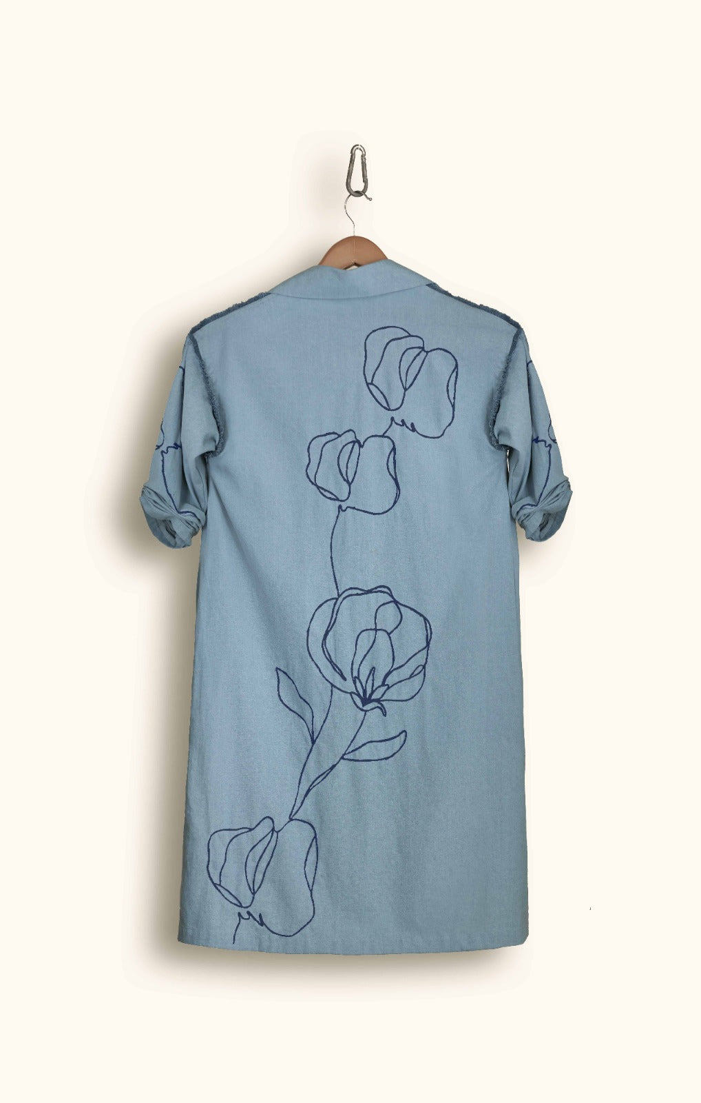 FRINGED SLEEVE DUSTER