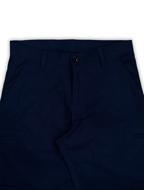 ZIP UP WORK PANTS IN NAVY BLUE