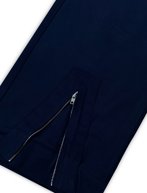 Unisex ZIP UP WORK PANTS IN NAVY BLUE