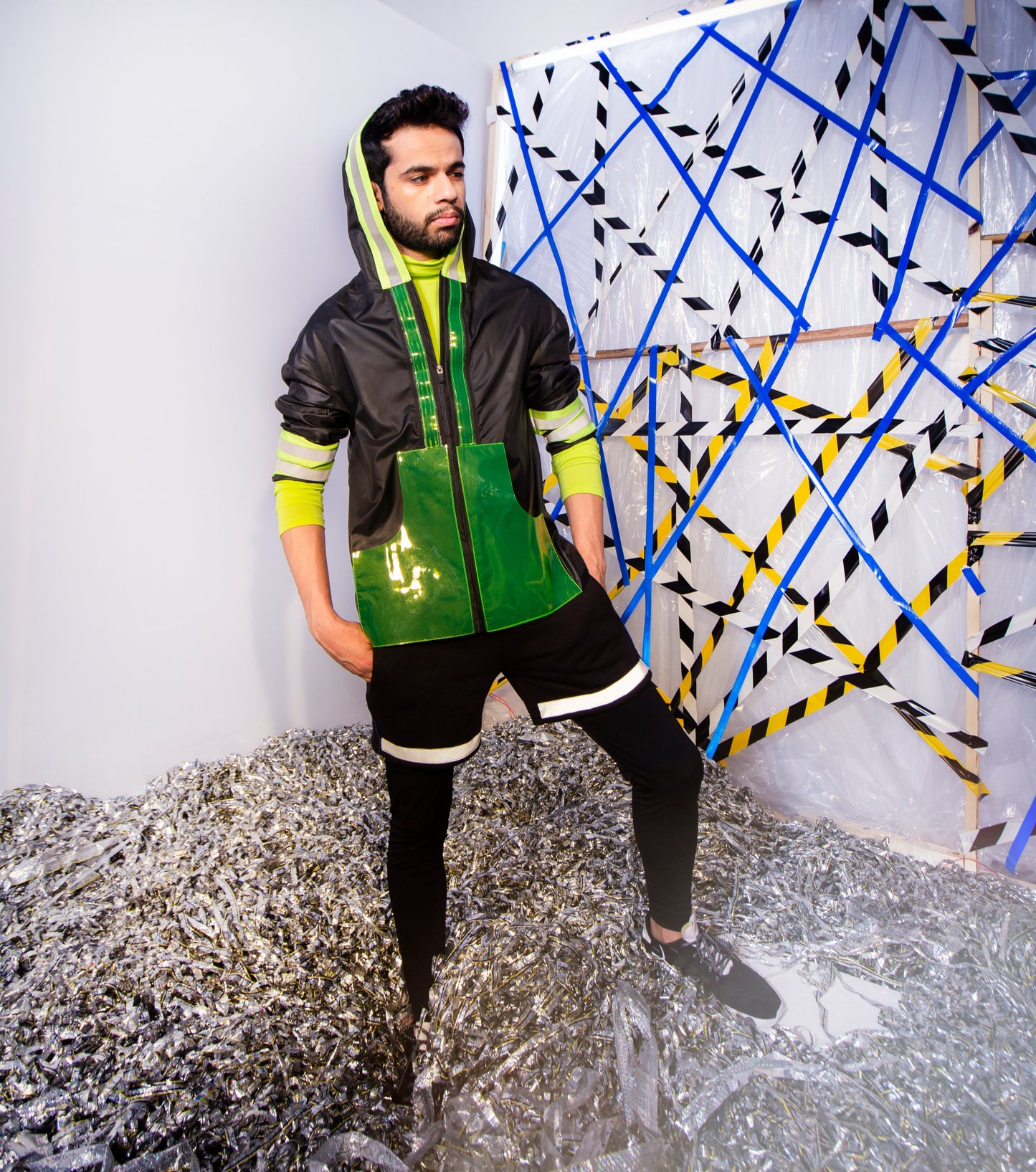 Unisex Utility Alpha PVC Reflective Water Proof Jacket
