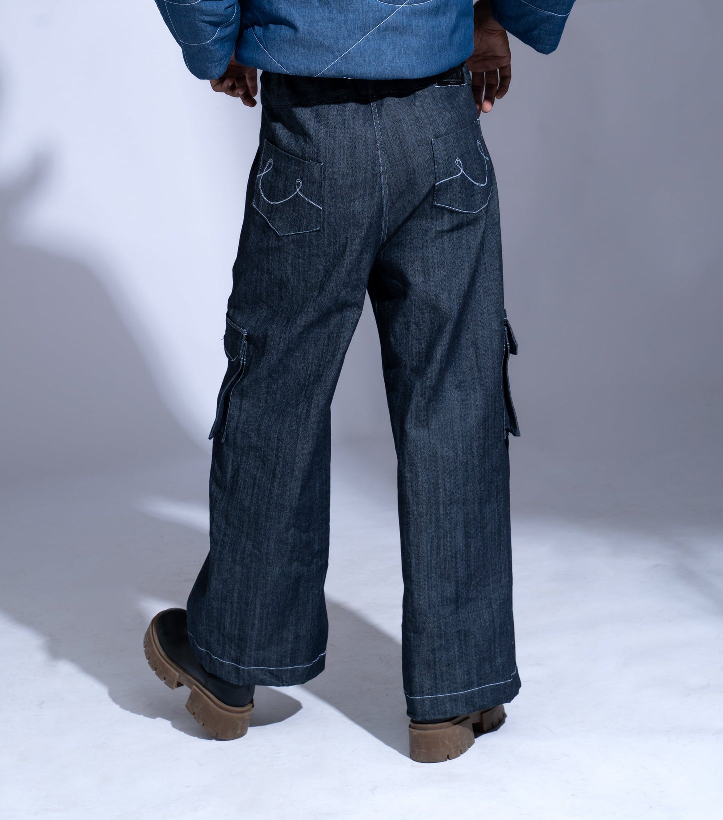 Elastic Blue Jeans