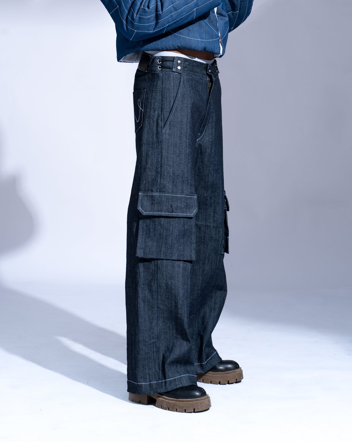 Elastic Blue Jeans