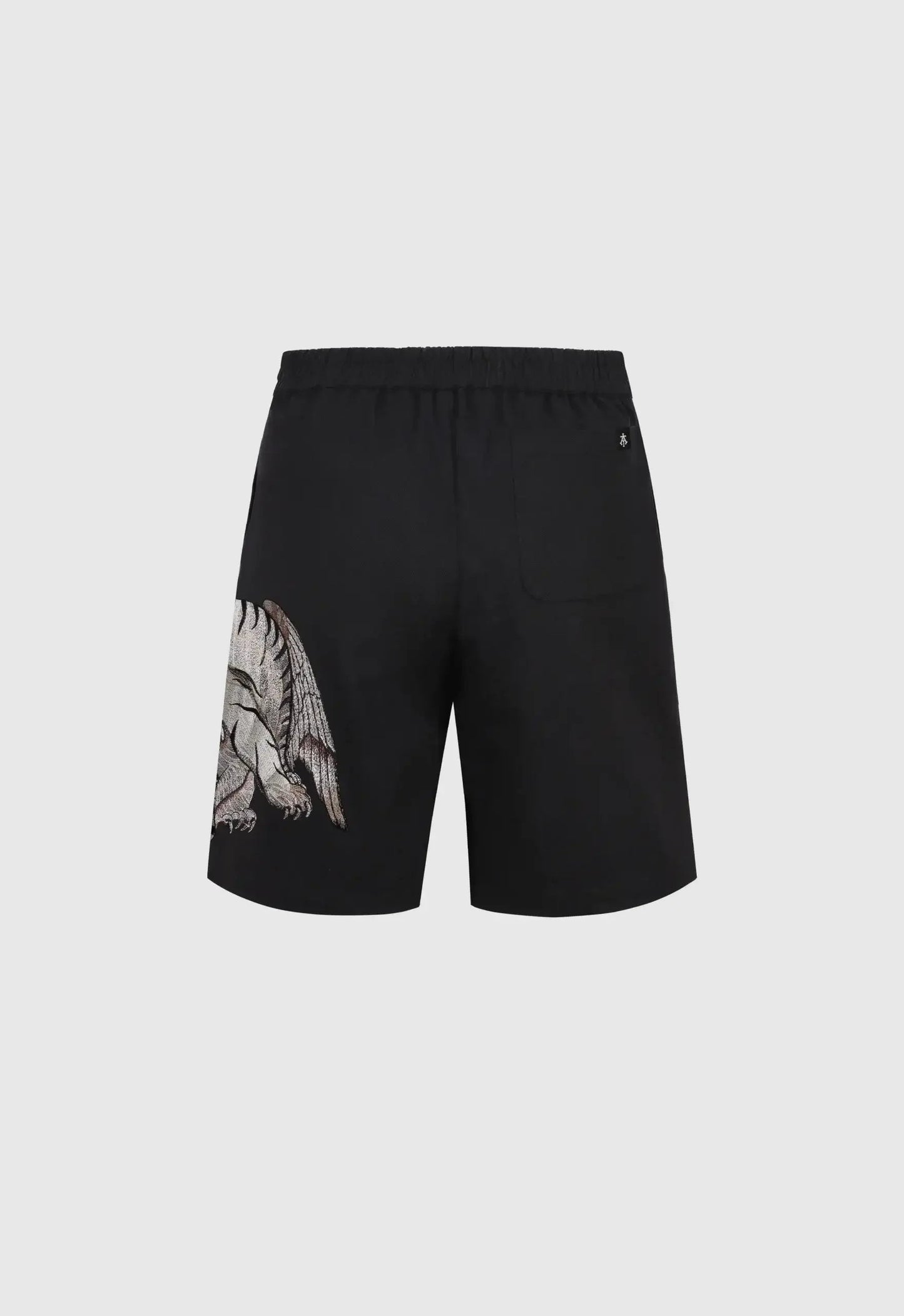 Winged Tiger Embroidered Shorts