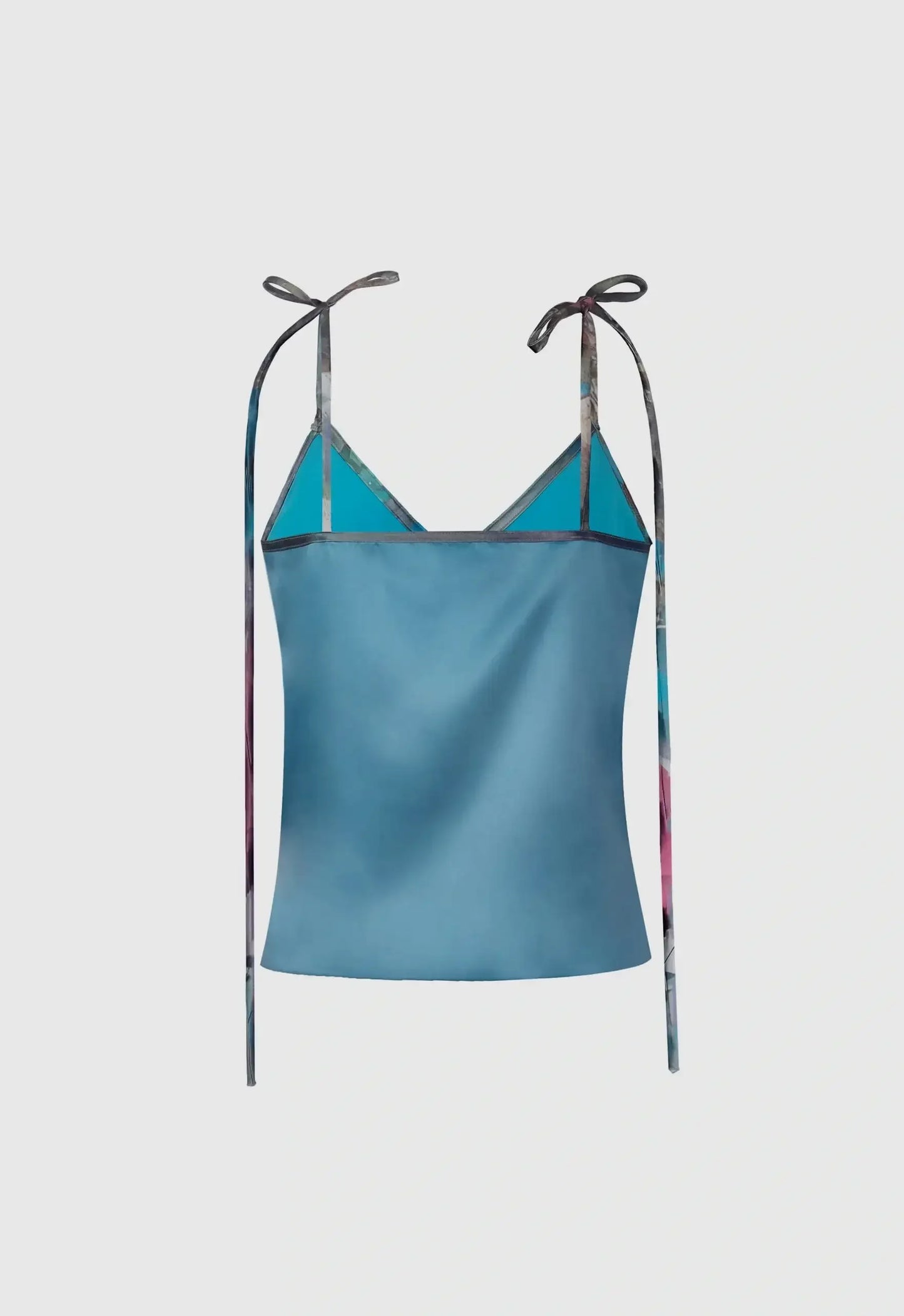 Cami Top In Marine With Noodle Straps
