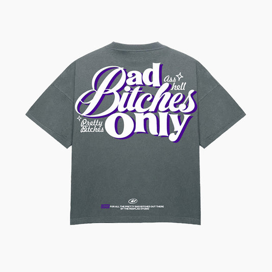 BAD BITCHES TEE (grey)