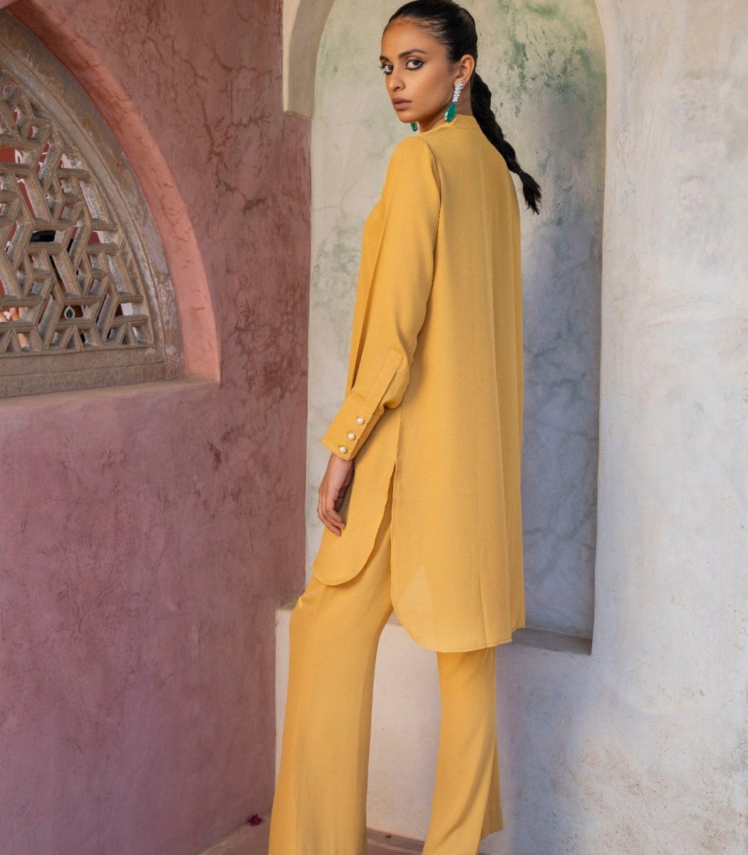 Beige italian blend co - ord set - Outro Studio