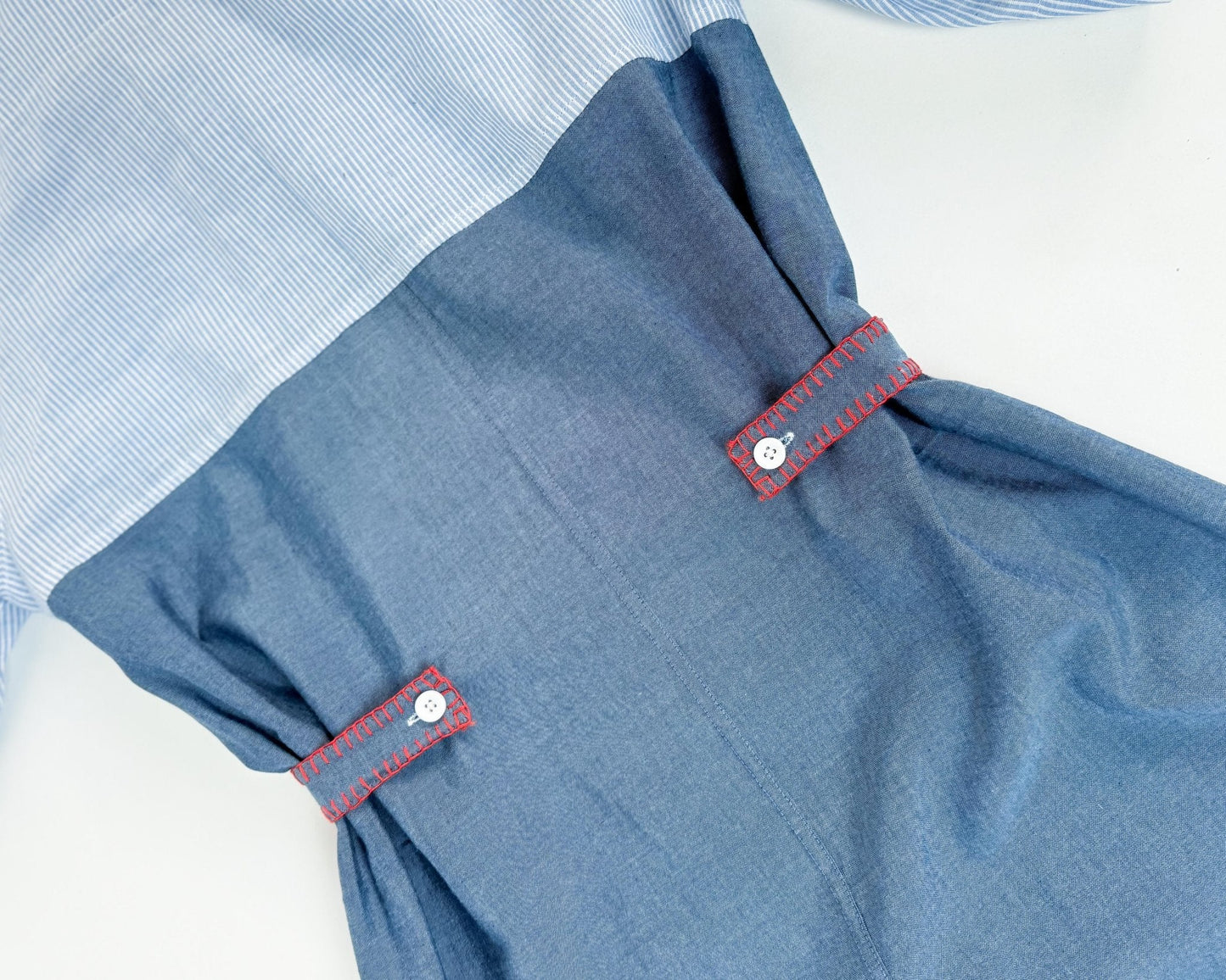Blue Stripe Shirt Dress - erised pret