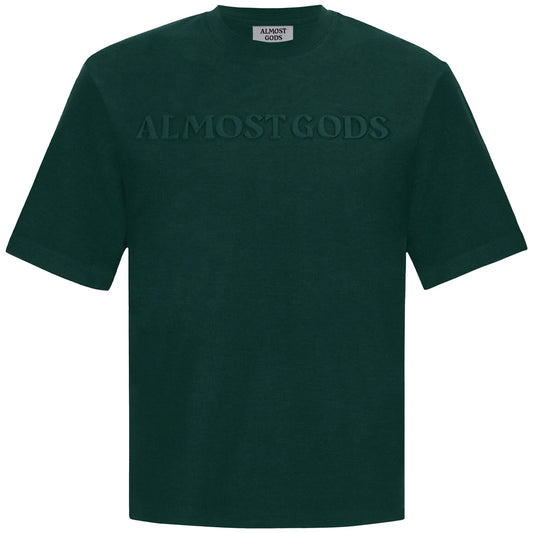 Almost Gods Embossed Knit Tee in Pine