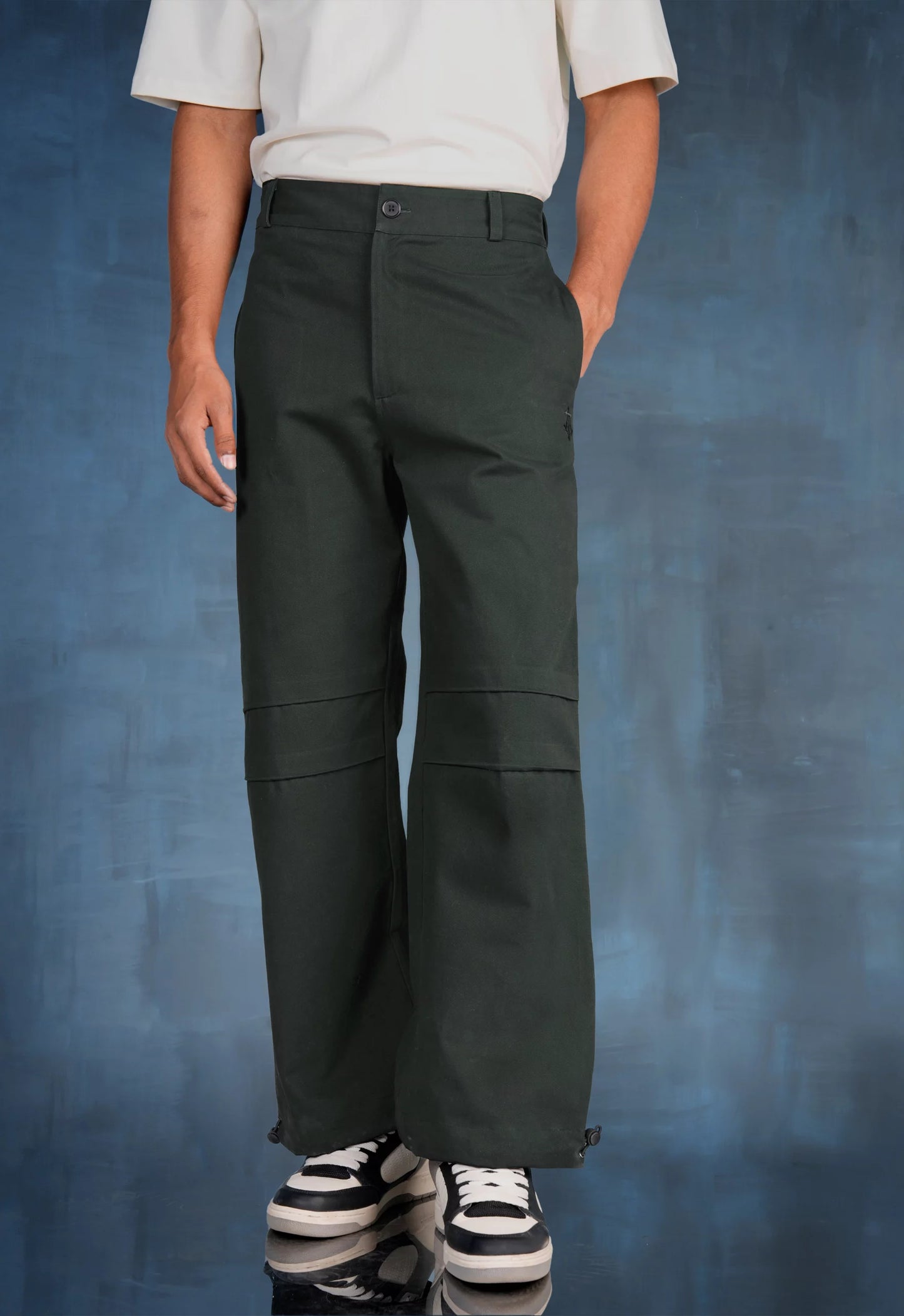 Soft Twill Bungee Pants in Pine