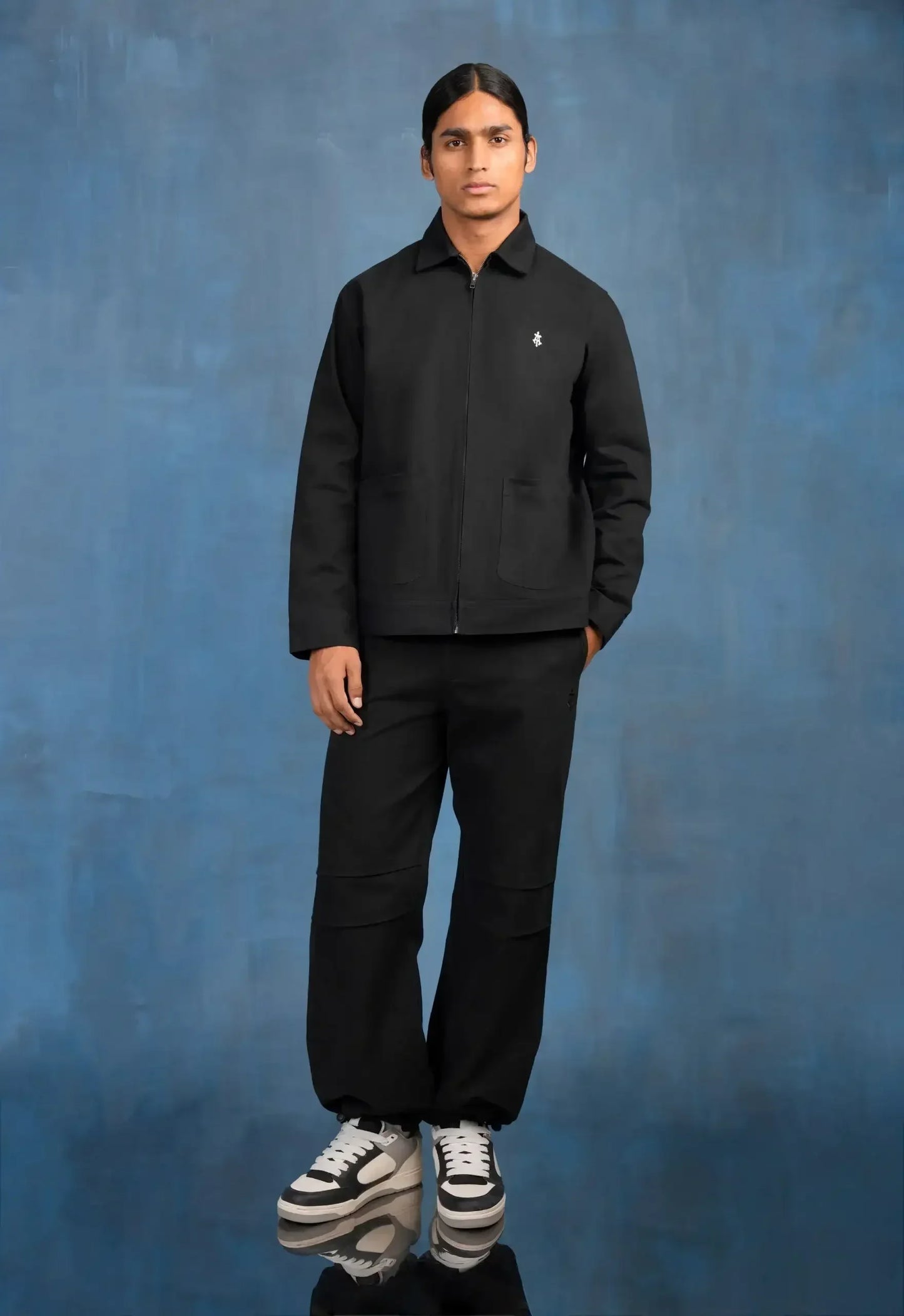 Constructed Artist Jacket In Cotton Twill