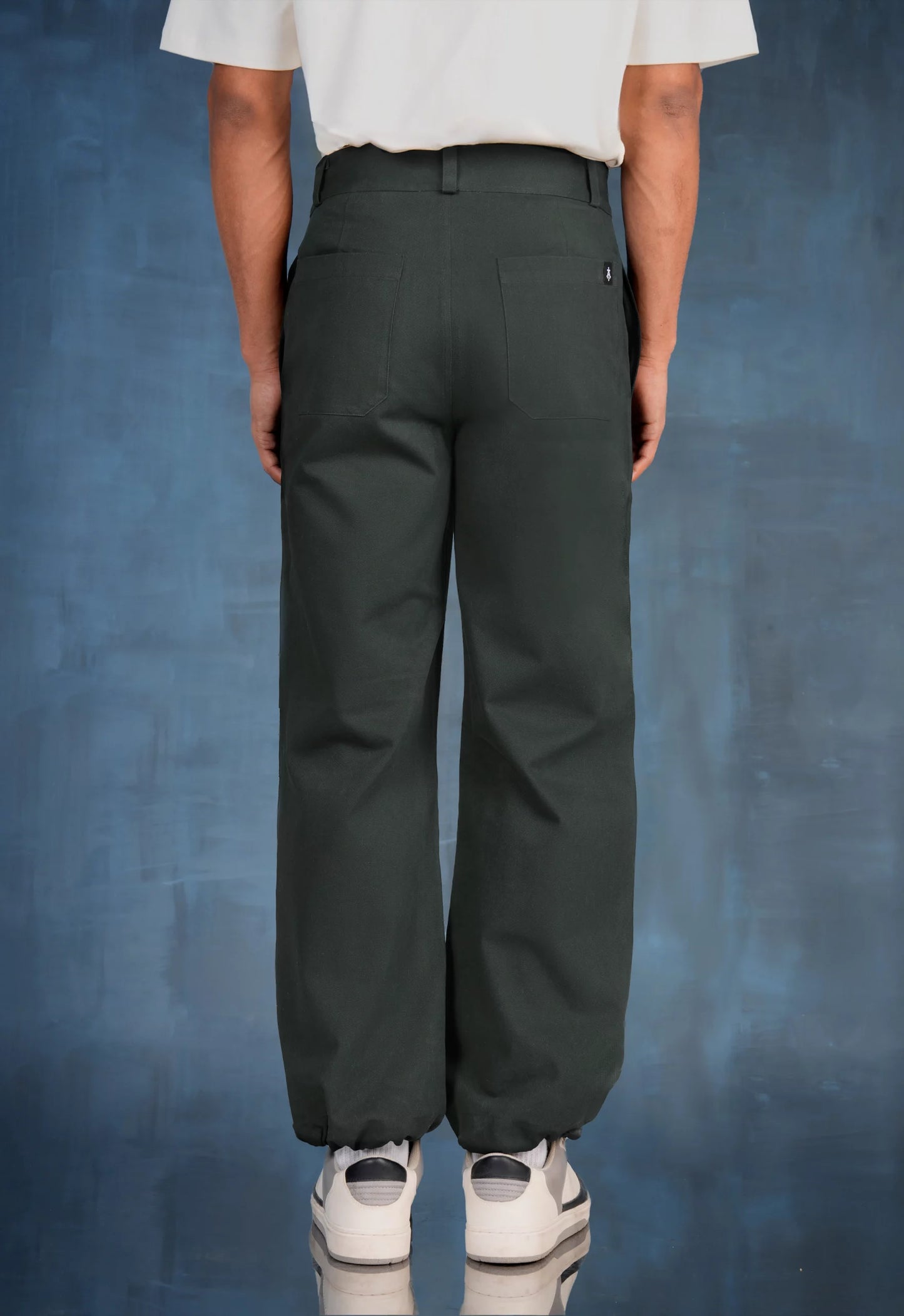 Soft Twill Bungee Pants in Pine