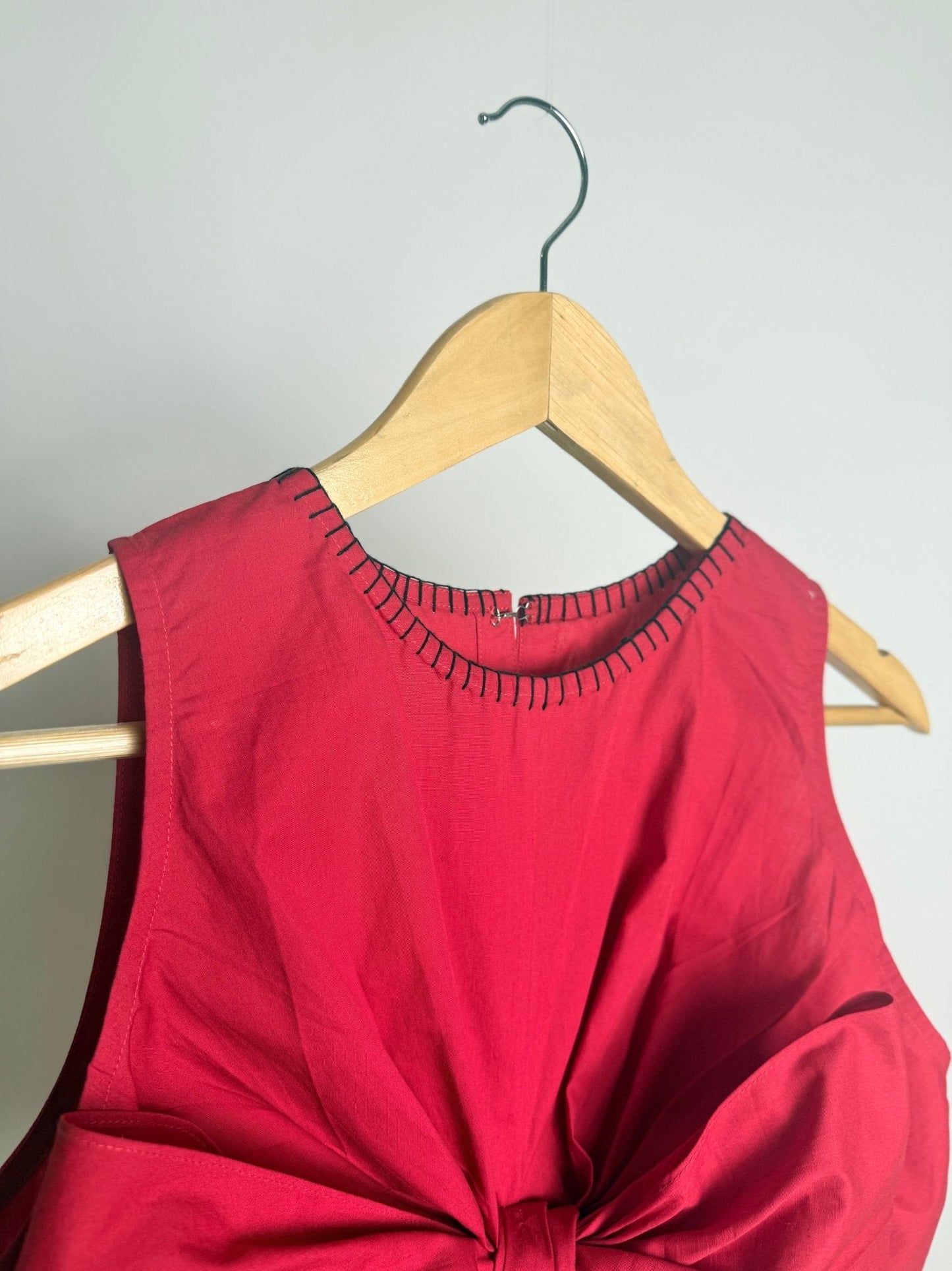 Crimson Tied Bow Knot Top - erised pret