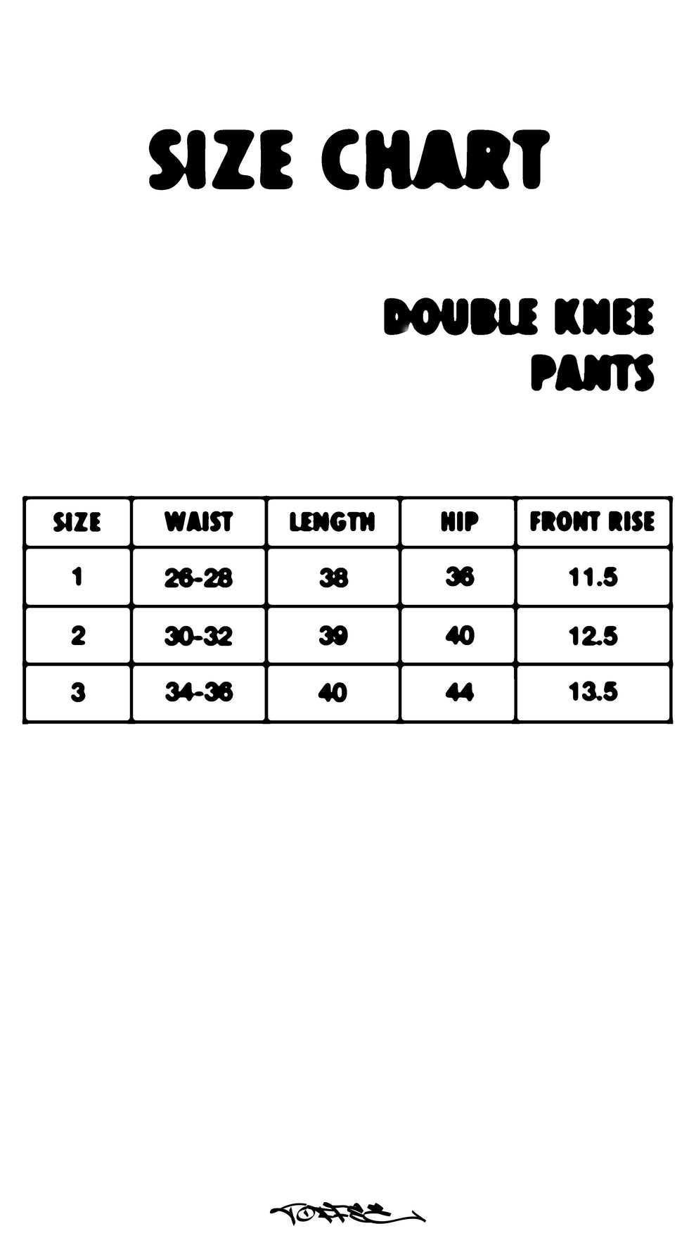 Unisex Double Knee Pocket Pants