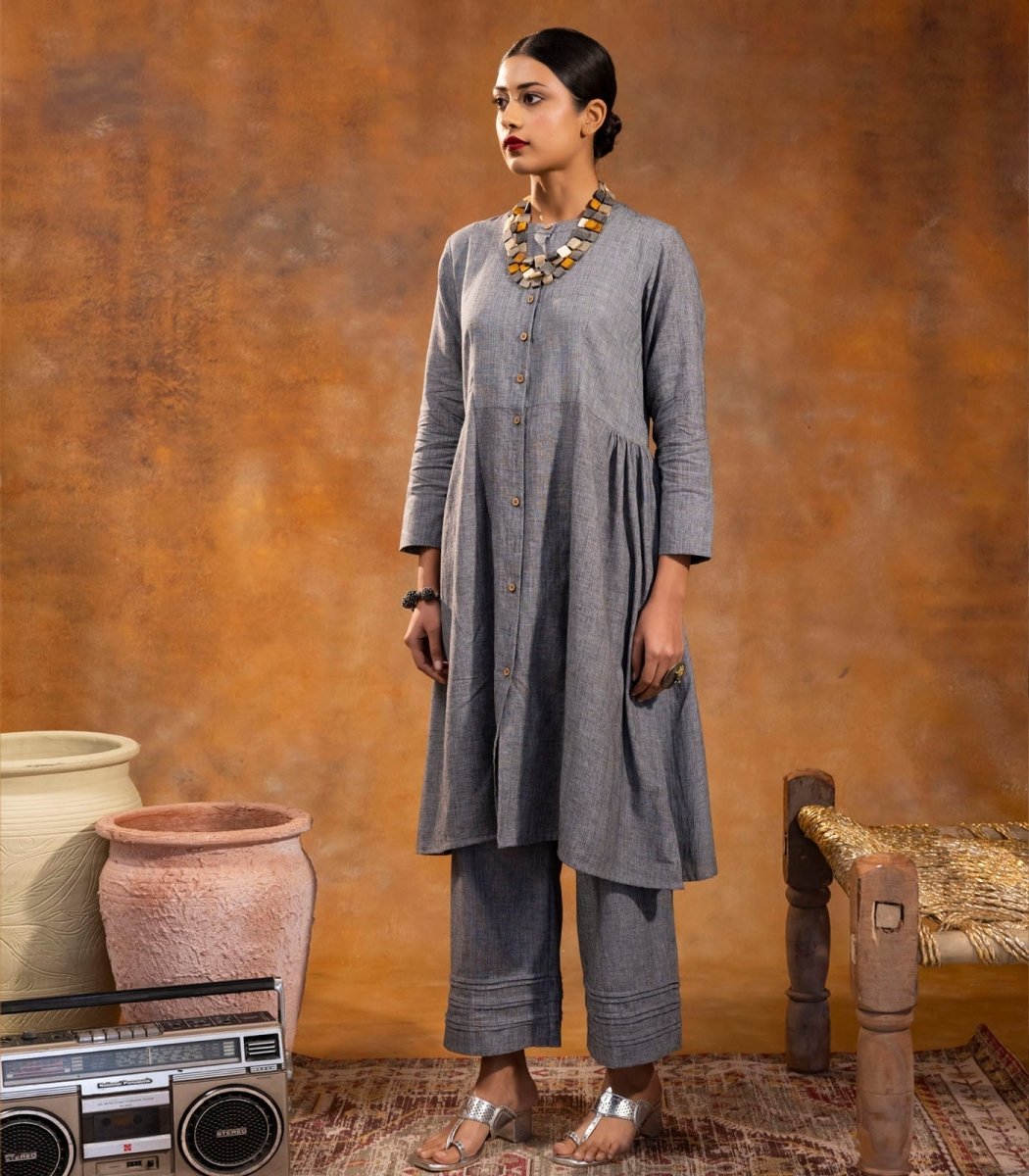 Dove Grey Cotton Co - ord Set - Outro Studio