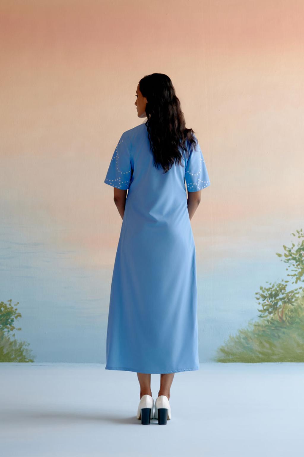 Blue Flora Dress
