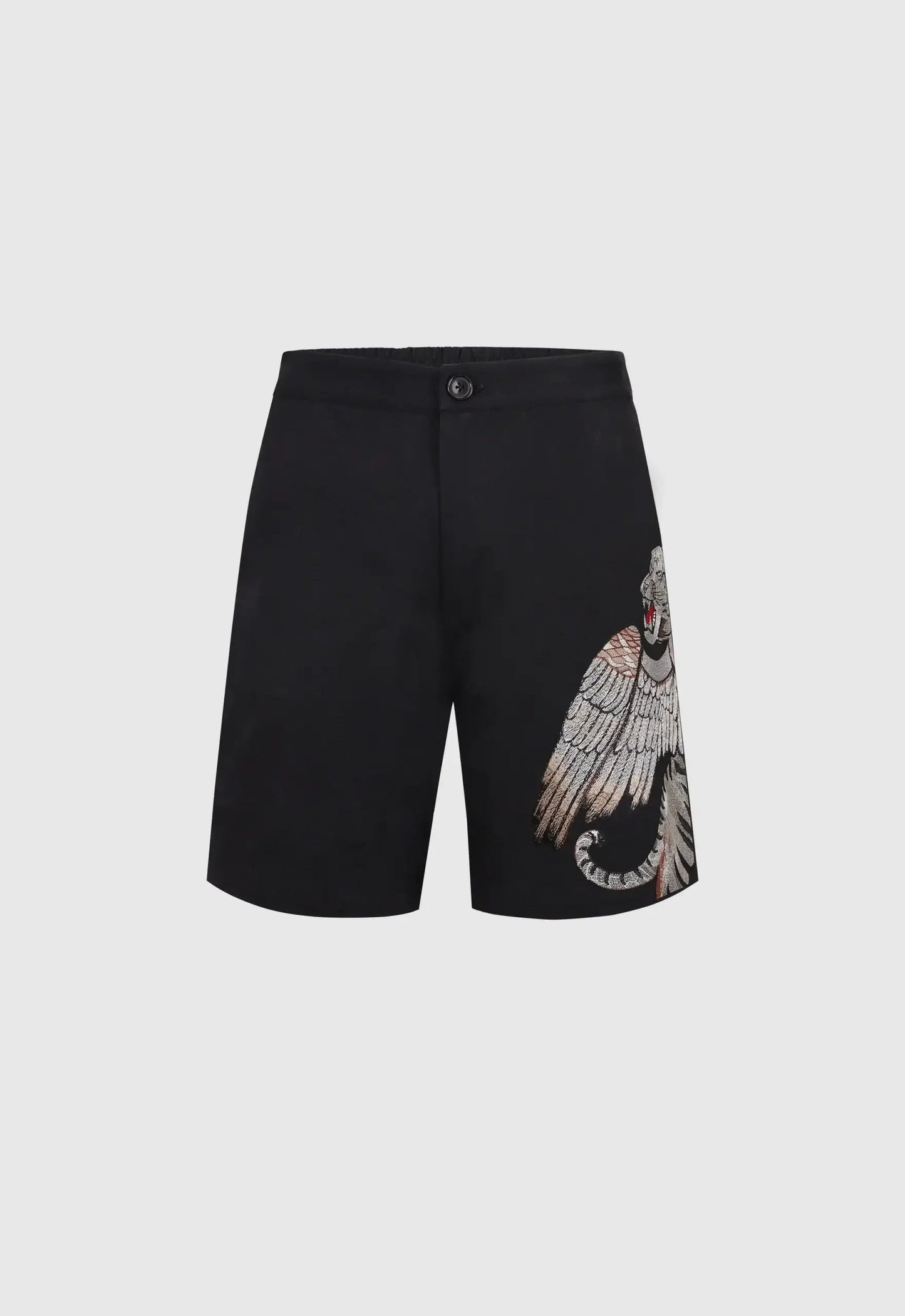 Winged Tiger Embroidered Shorts
