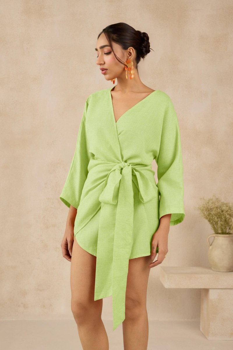 Havar dress - Green - Outro Studio