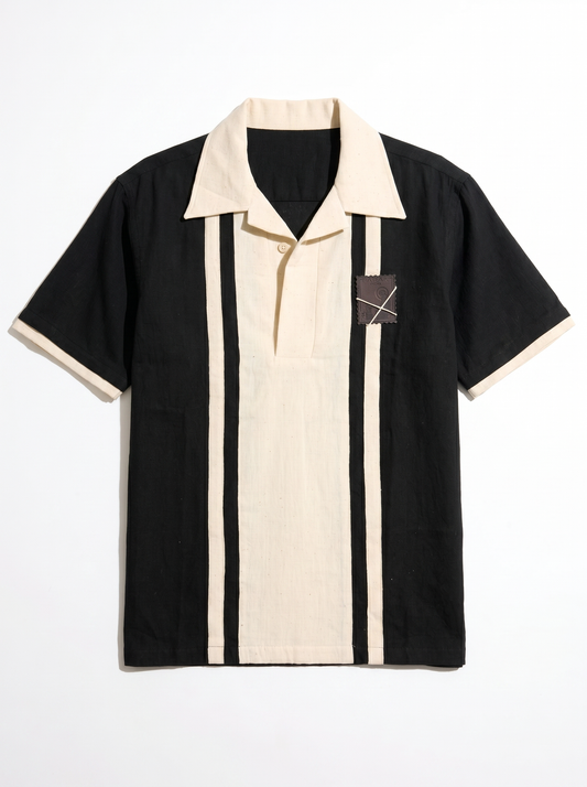 Stripe Black Polo Shirt