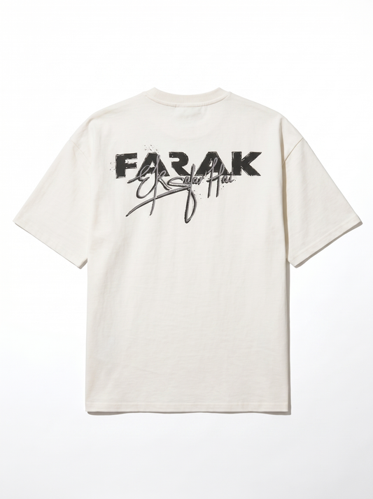 Farak Ek Safar White T-Shirt