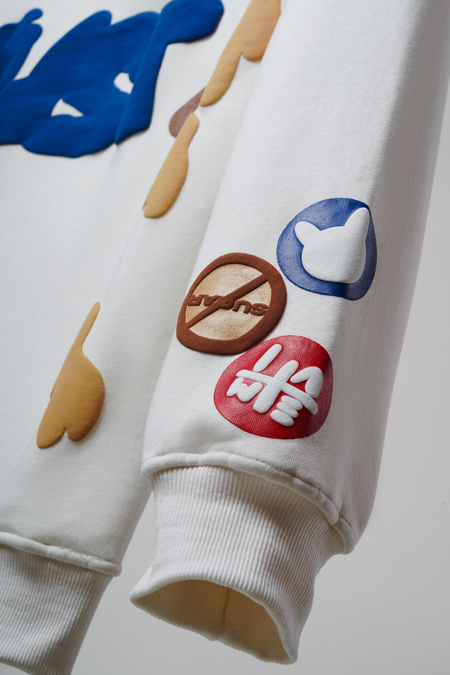 No Sugar Just Honey Ivory Hoodie - Positive Vibes Streetwear