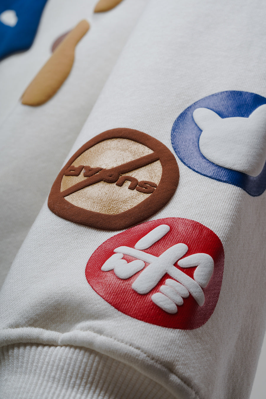 No Sugar Just Honey Ivory Hoodie - Positive Vibes Streetwear