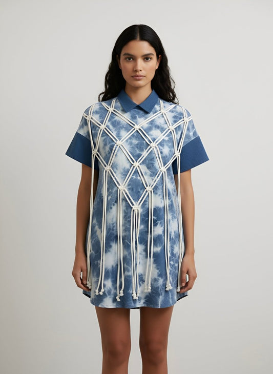 MACRA DENIM DRESS - Outro Studio