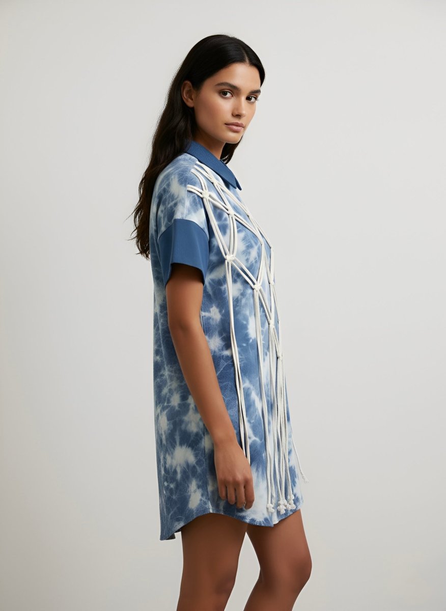 MACRA DENIM DRESS - Outro Studio