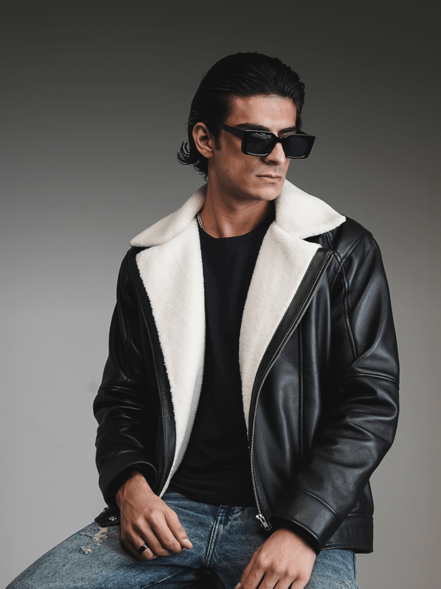MEN'S LEATHER JACKET - Outro Studio