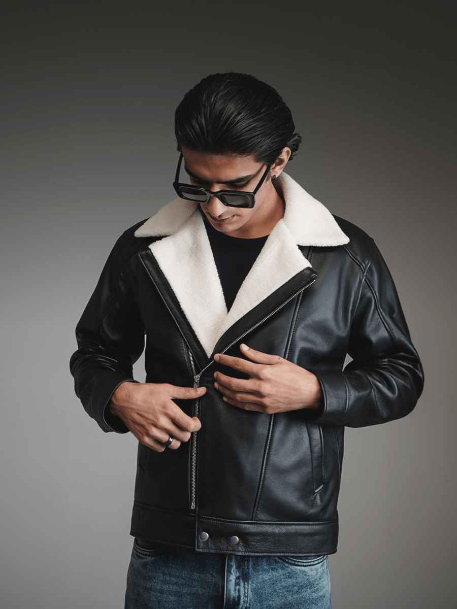 MEN'S LEATHER JACKET - Outro Studio