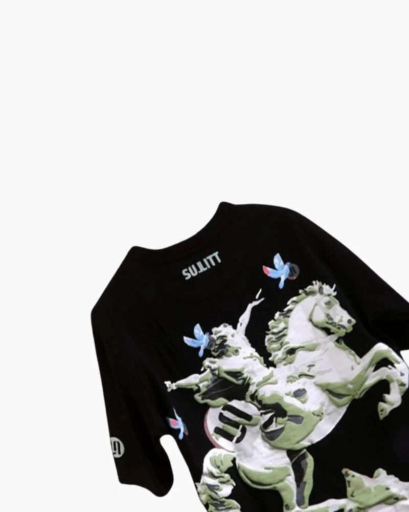MIGHTY HORSE OVERSIZED T - SHIRT - SULLITT