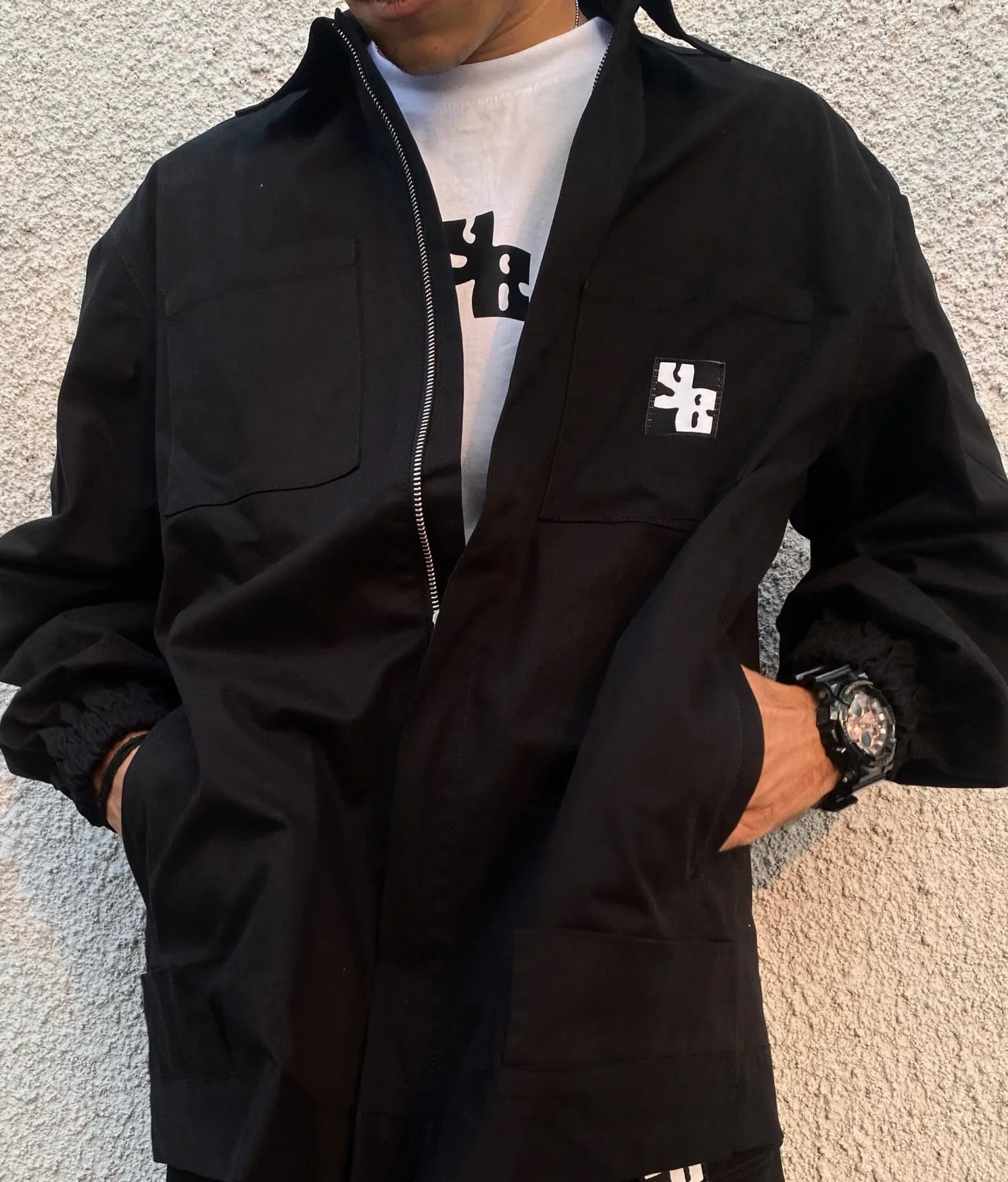 MISPLACED UTILITY JACKET IN BLACK - YB