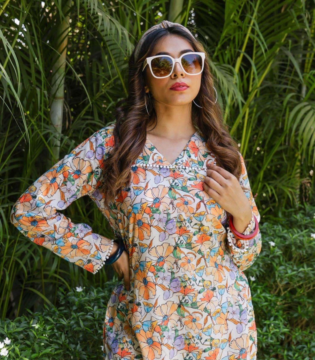 Multicolored Lawn Pakistani Co - ord Set - Outro Studio