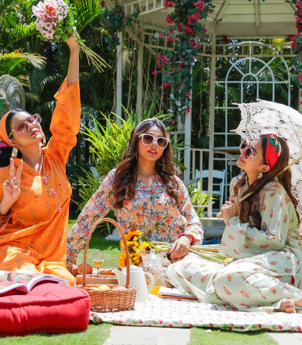 Multicolored Lawn Pakistani Co - ord Set - Outro Studio