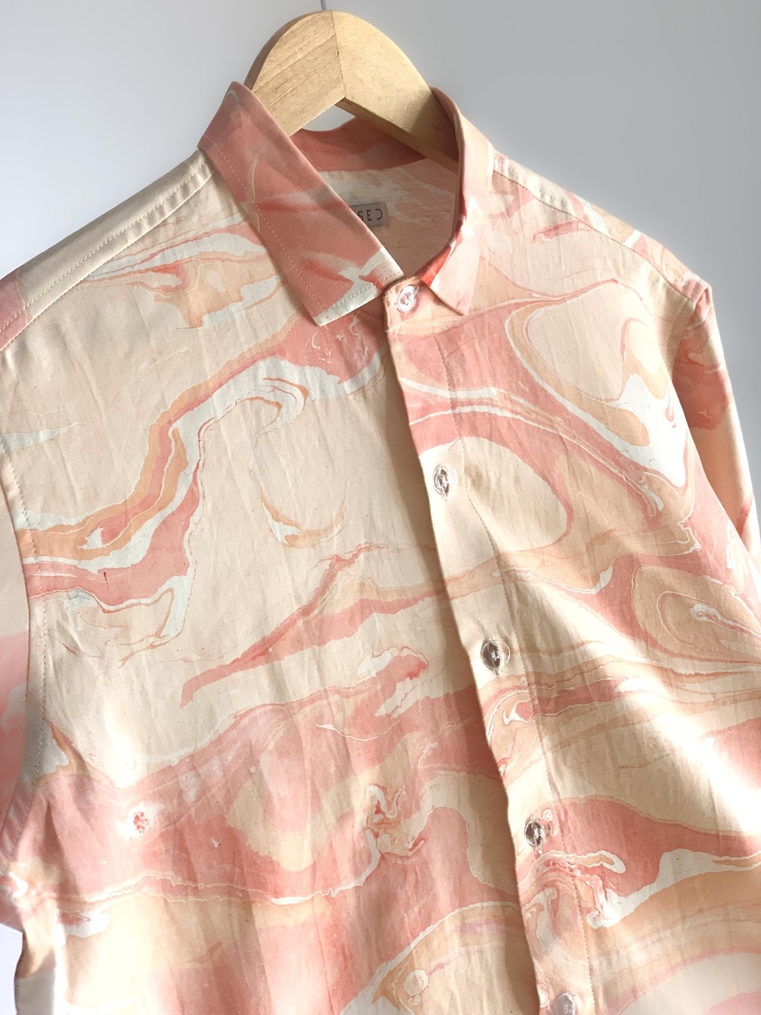 Regular Collar Shirt - Peach Fuzz - erised pret