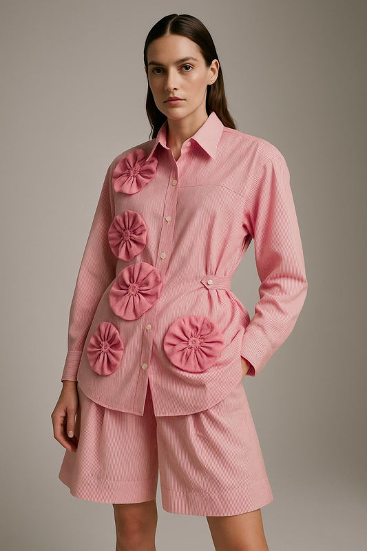 Rosette Woman Pinstripe Shirt - erised pret