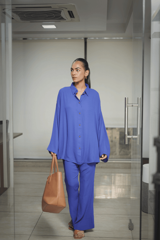 Royal Blue Co - ord Set - Outro Studio