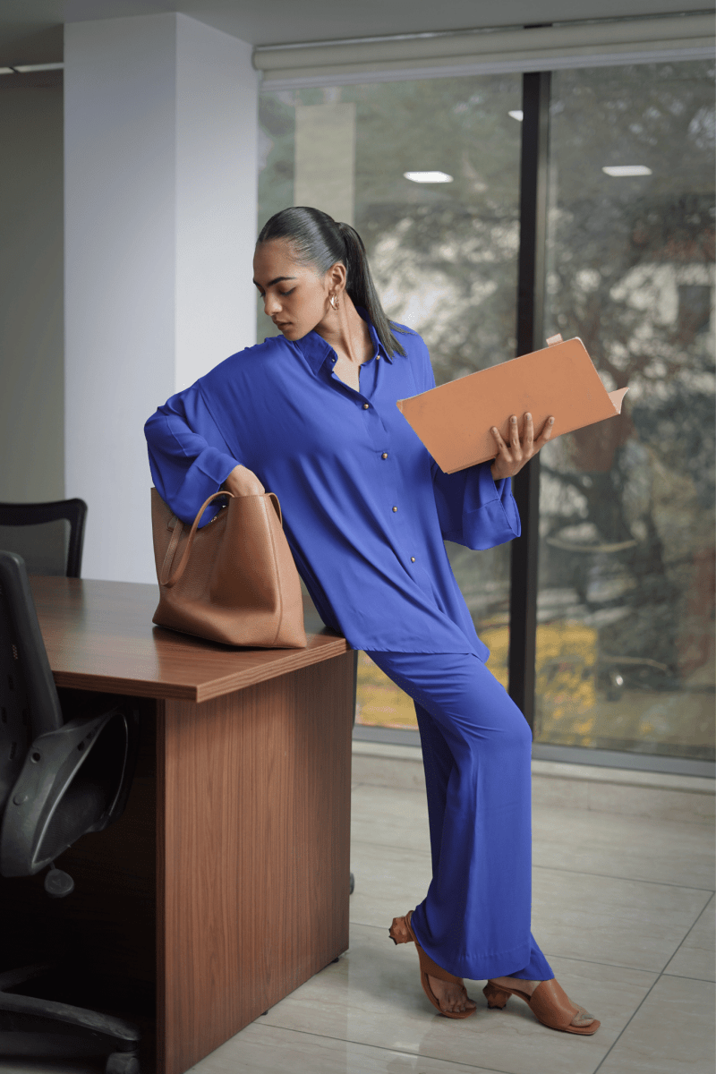 Royal Blue Co - ord Set - Outro Studio