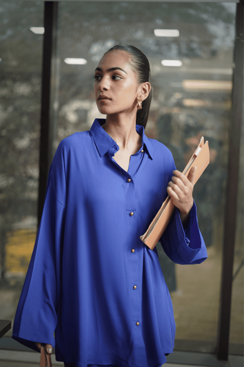 Royal Blue Co - ord Set - Outro Studio