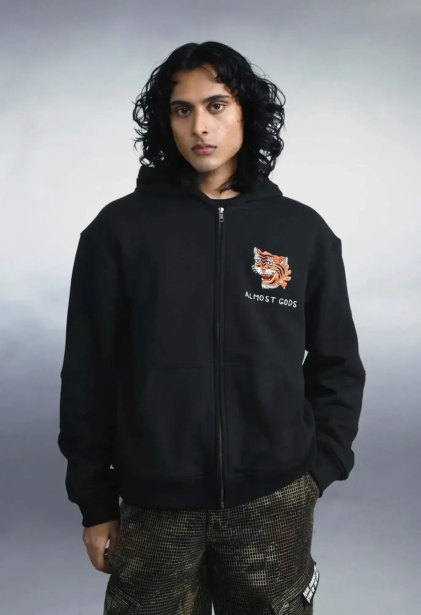 Hand Embroidered Saigon Zip Hoodie