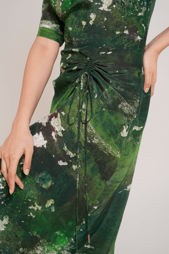 Sage Ruched Dress - Outro Studio