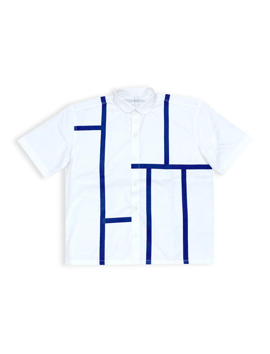 SERENITY PANEL SHIRT IN WHITE - YB