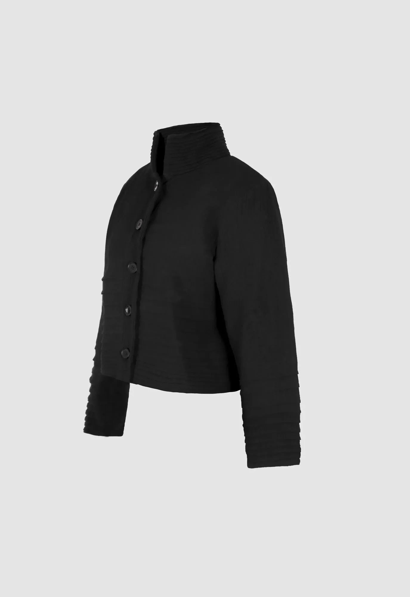 Solstice Jacket with Kardana Logo in Black Chiffon