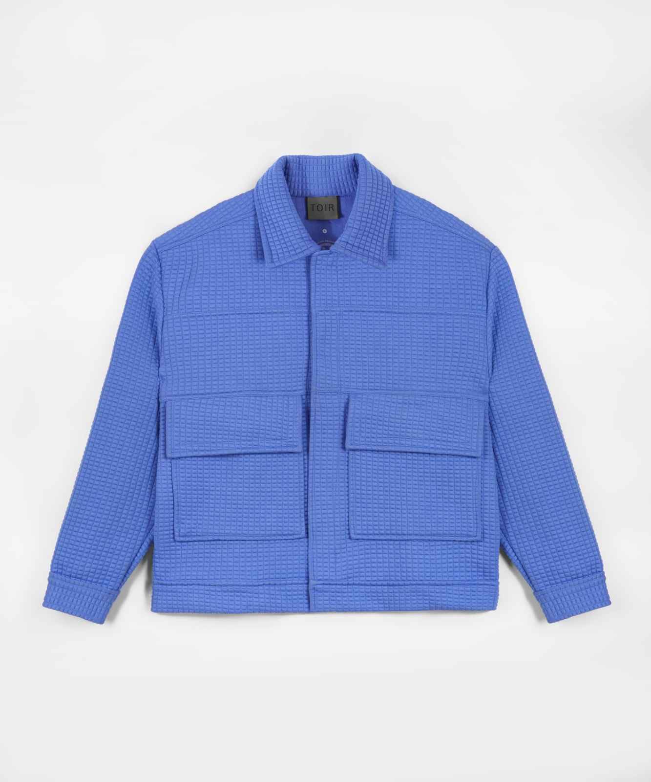 Blue Quilted Jacket