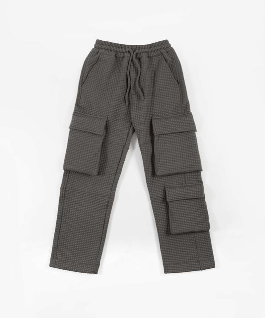 Grey Quilted Trousers