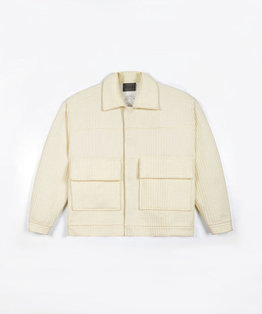 Cream Quilted Jacket